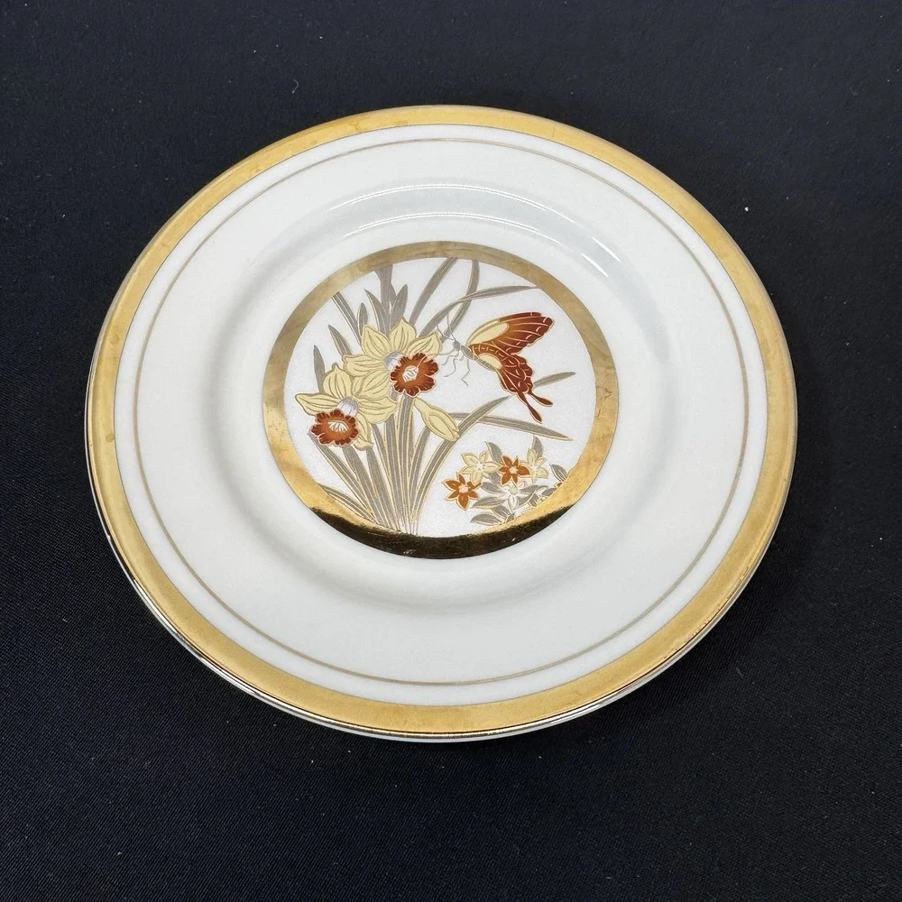 Artmark Chicago LTD Butterfly‎ Gold Trim Collectors Plate Japan 1985 6 3/8